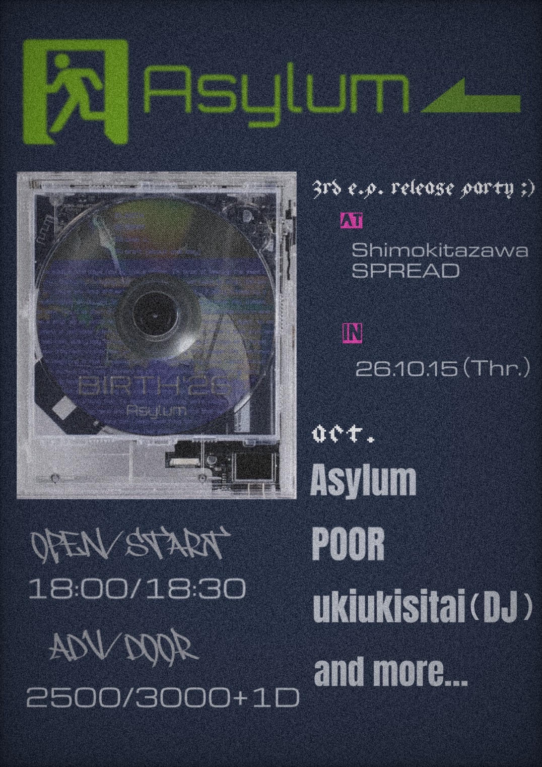 3rd EP 「BIRTH'26」Release Party｜SPREADのフライヤー